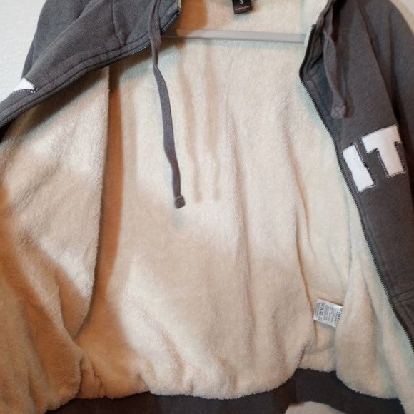 Nikita Snowboarder Street Wear Gray Sherpa Hoodie Jacket S - Picture 8 of 12